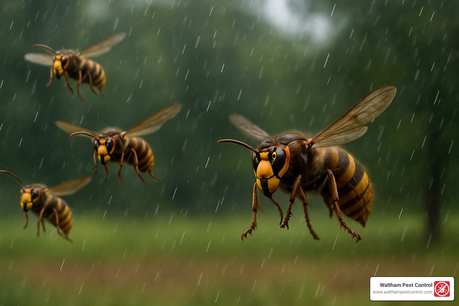 Do Hornets Brave the Rain?