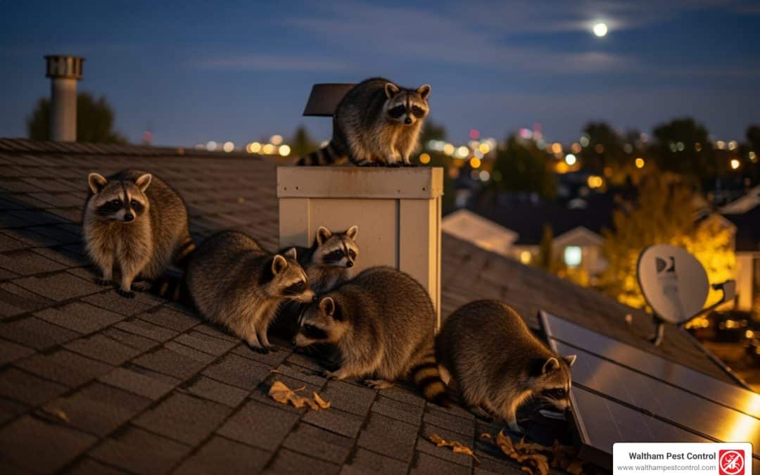 Spotting Raccoons on Your Roof at Night